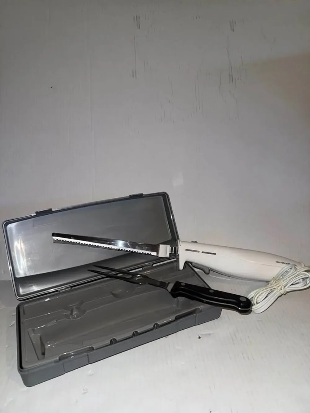 Hamilton Beach Electric Knife Set, Knife & Fork, for Kitchen, with Storage Case